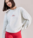 ALL SZN Organic Oversized Graphic Sweatshirt Collective 1 - Light Grey Marl