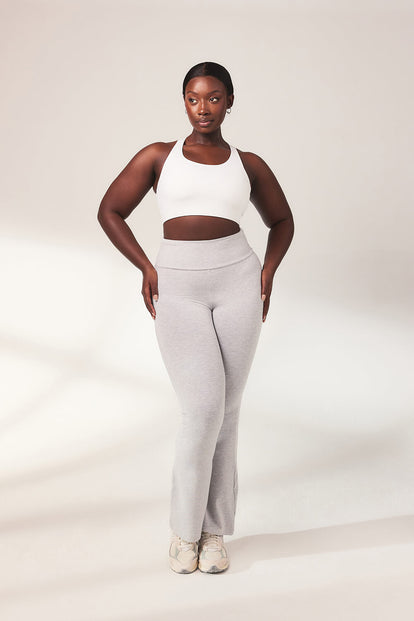 Legging léger flare grande taille - Light Gris Marl