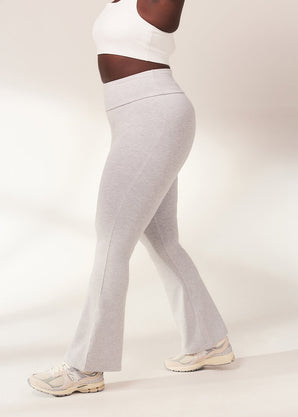 Legging léger flare grande taille - Light Gris Marl