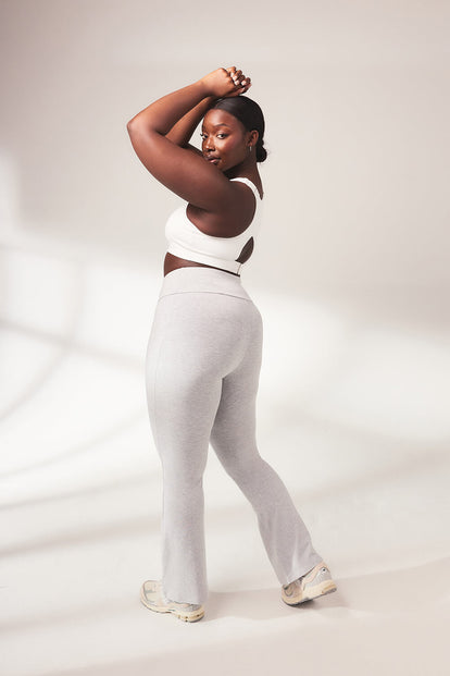 Legging léger flare grande taille - Light Gris Marl