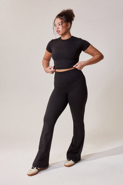 Curve Ultimate Everyday Flare Leggings - Black