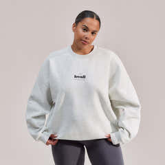 Collectif de sweatshirts oversize bio - Gris clair chiné
