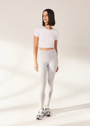 Legging léger taille haute grande taille Everyday - Light Gris Marl