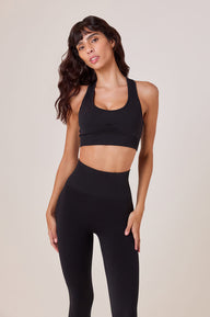 Sculpt Seamless Sports Bra - Black