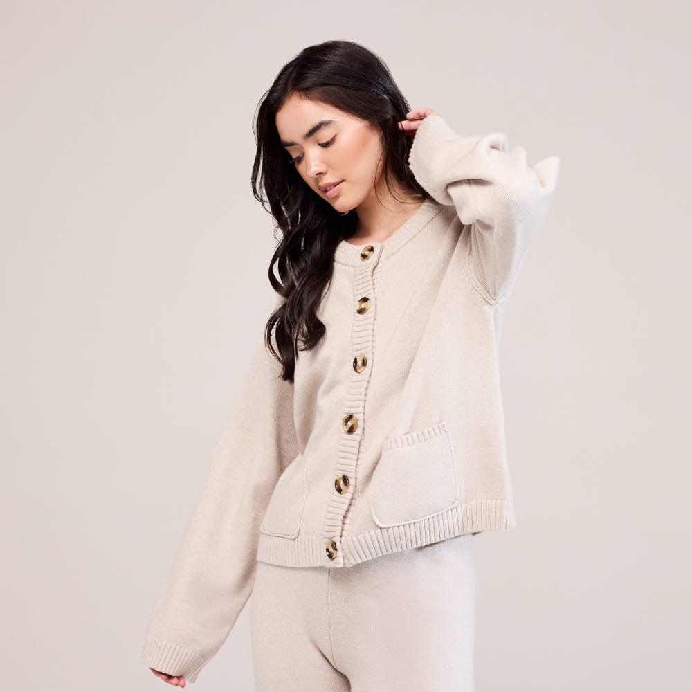 Gilet en maille douce - Beige