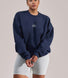 ALL SZN Organic Oversized Graphic Sweatshirt Collective 1 - Navy