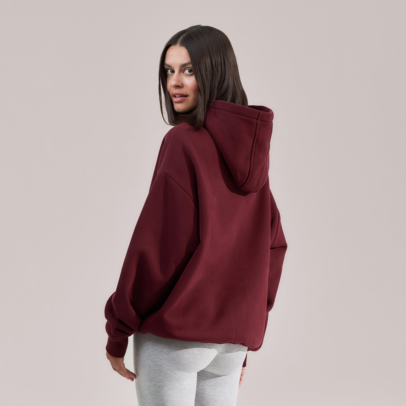 Heavyweight Oversized Hoodie - Burgundy
