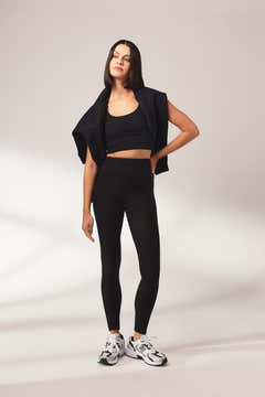 Legging taille haute ultra doux au toucher - Noir