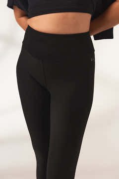Legging taille haute ultra doux au toucher - Noir