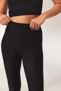 Legging taille haute ultra doux au toucher - Noir