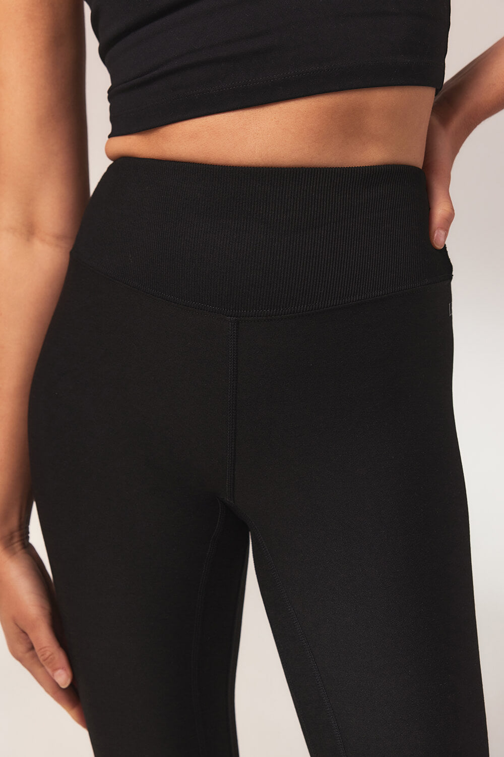 Legging taille haute ultra doux au toucher - Noir