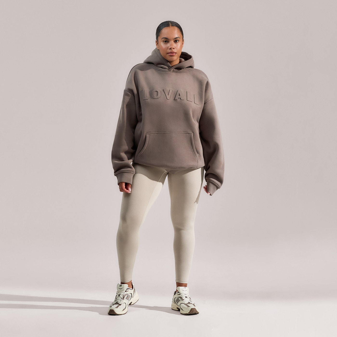 Curve Heavyweight Oversized Hoodie - Mocha