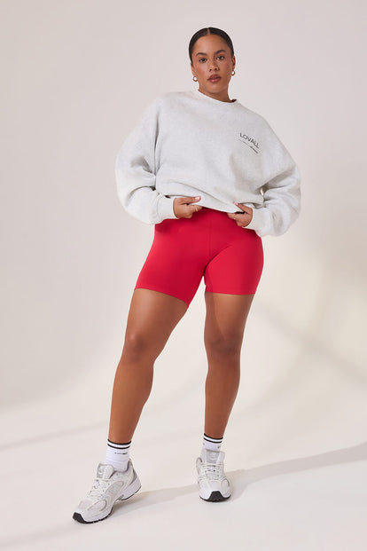 Curve Lightweight Everyday 6 Inch Cycling Shorts - Cherry Red