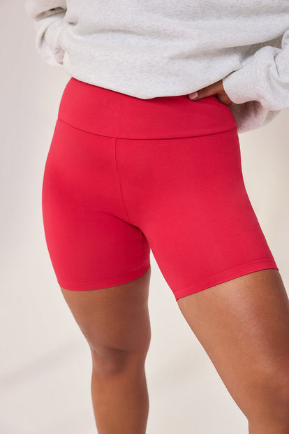 Curve Lightweight Everyday 6 Inch Cycling Shorts - Cherry Red