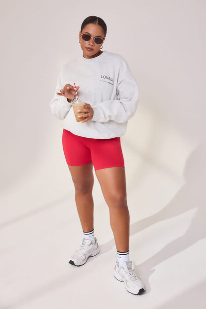 Curve Lightweight Everyday 6 Inch Cycling Shorts - Cherry Red