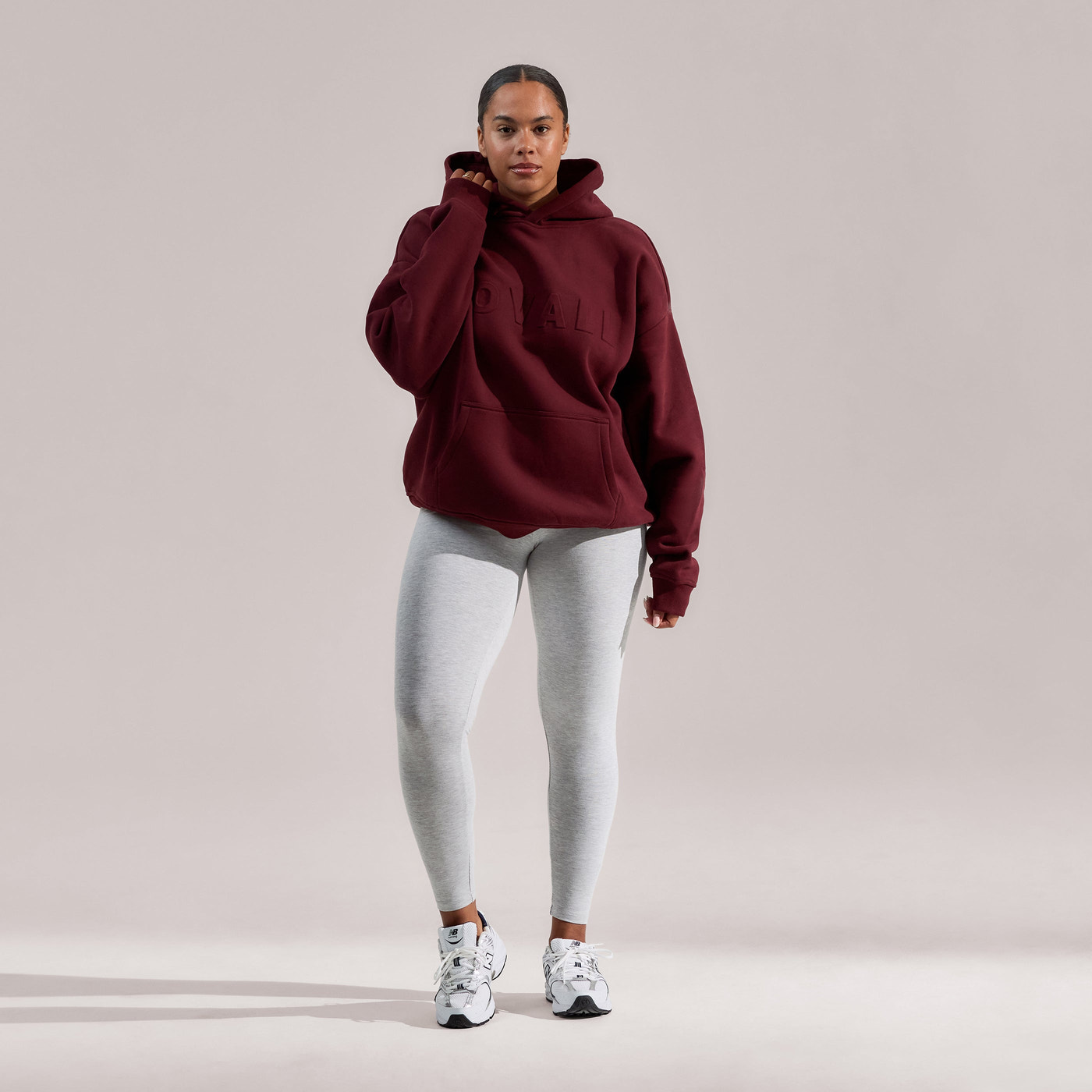 Curve Heavyweight Oversized Hoodie - Burgundy
