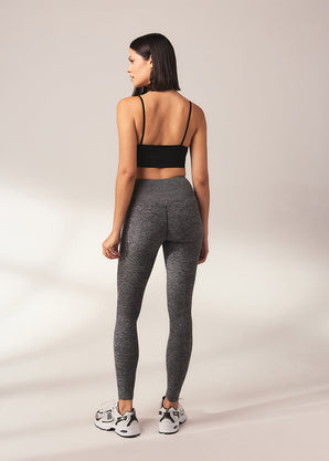 Legging taille haute ultradoux grande taille Ultimate - Dark Gris Marl