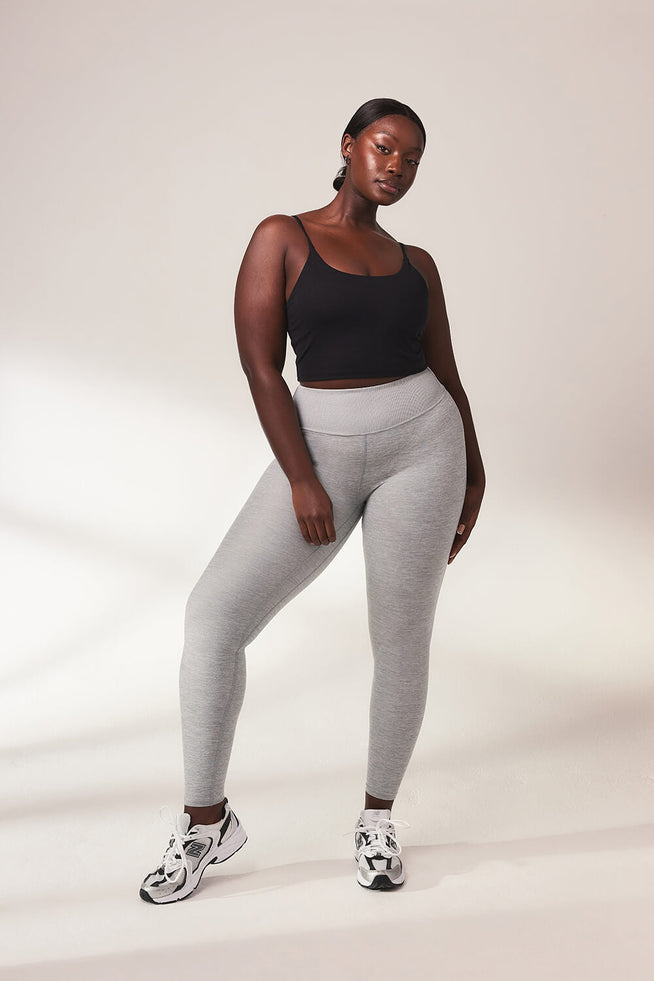 Legging taille haute ultradoux grande taille Ultimate - Light Gris Marl