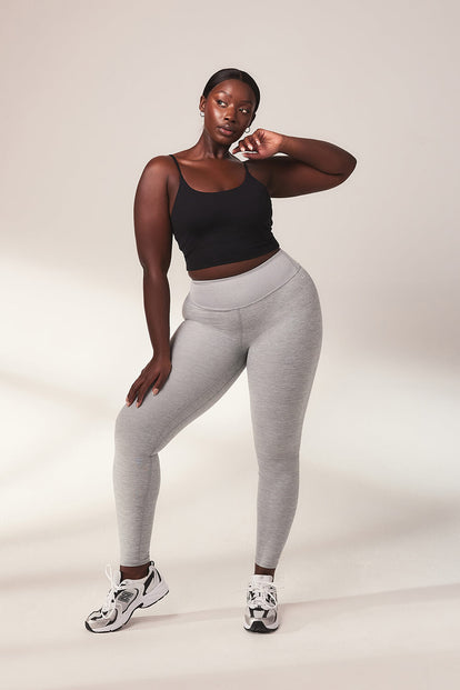 Legging taille haute ultradoux grande taille Ultimate - Light Gris Marl