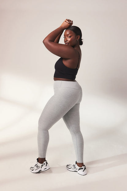 Legging taille haute ultradoux grande taille Ultimate - Light Gris Marl