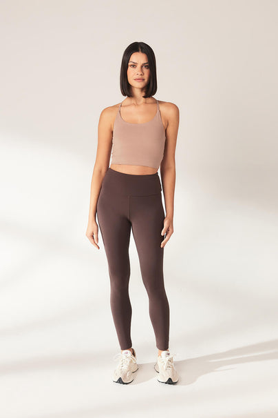 Legging léger taille haute Everyday - Espresso Marron