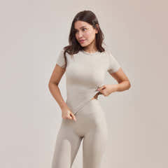 T-shirt Basique Ultime - Beige Avoine