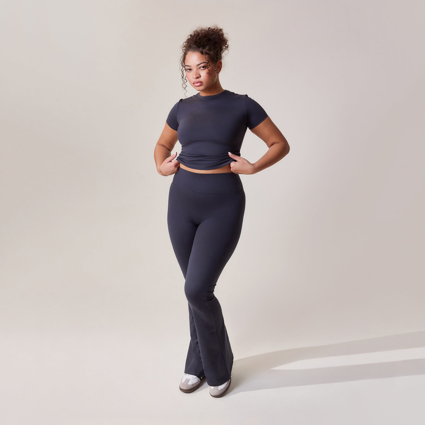 Curve Ultimate Everyday Flare Leggings - Vintage Navy