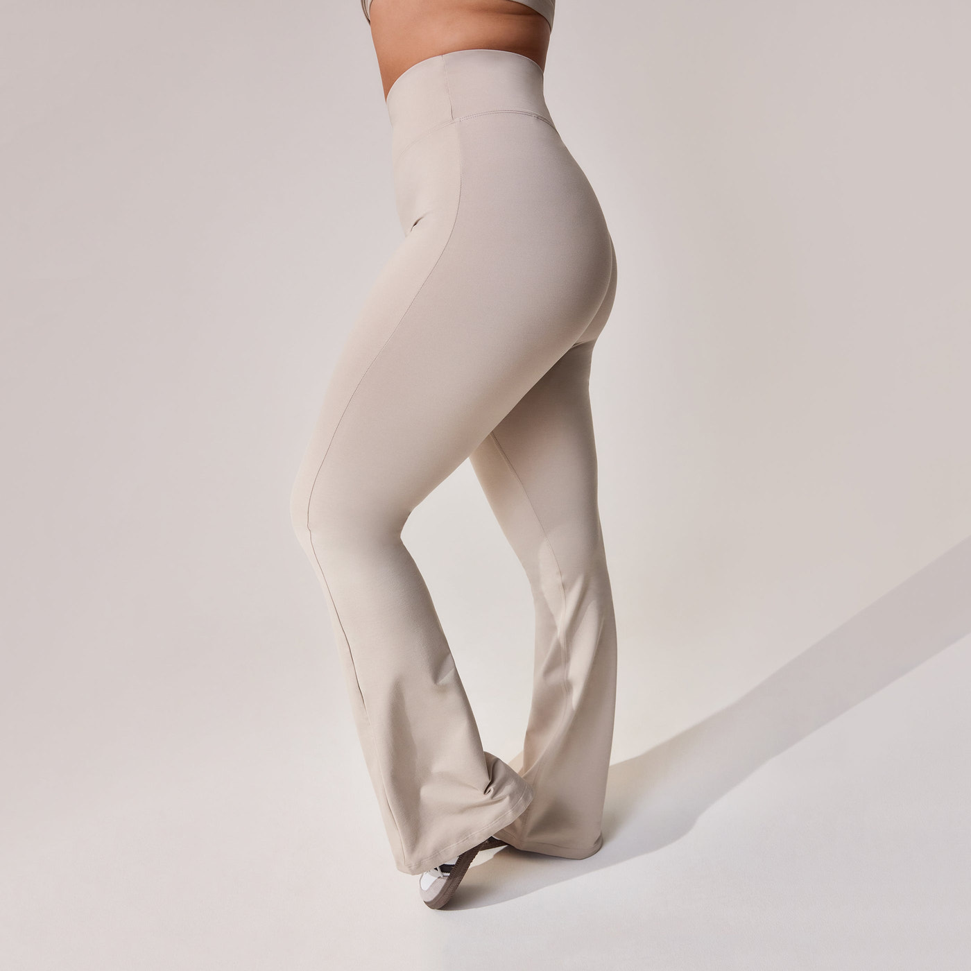 Curve Ultimate Everyday Flare Leggings - Oatmeal Beige