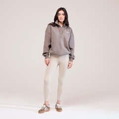 Legging taille haute de tous les jours - Beige avoine
