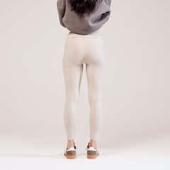 Legging taille haute de tous les jours - Beige avoine