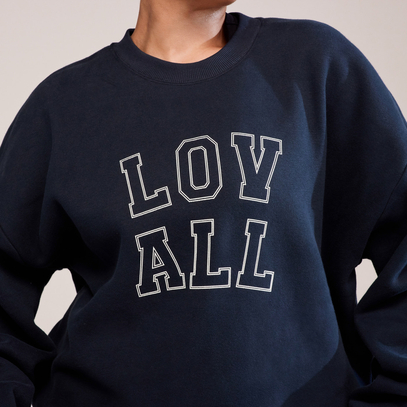 Curve Heavyweight Oversized Sweatshirt Varsity - Vintage Navy