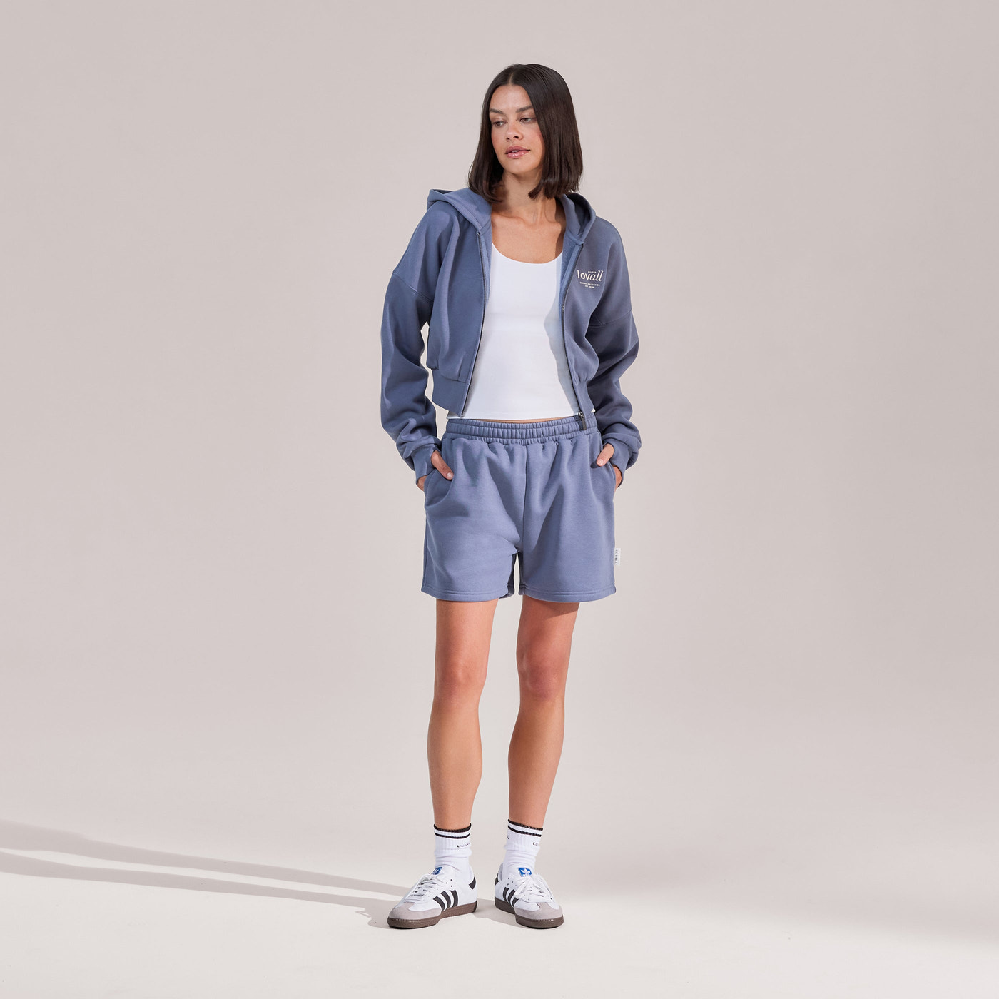 ALL SZN Organic Sweat Shorts - Ice Blue