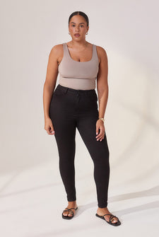 Jean sculptant Lift & Shape grande taille - Noir