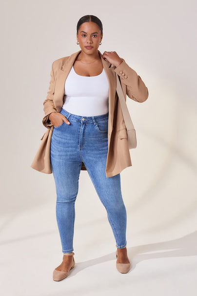 Jean sculptant Lift & Shape - Mid Bleu