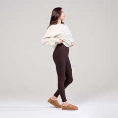 Sweat-shirt oversize lourd universitaire - Écru