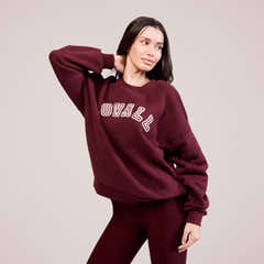 Sweat-shirt Oversize Épais Campus - Bordeaux