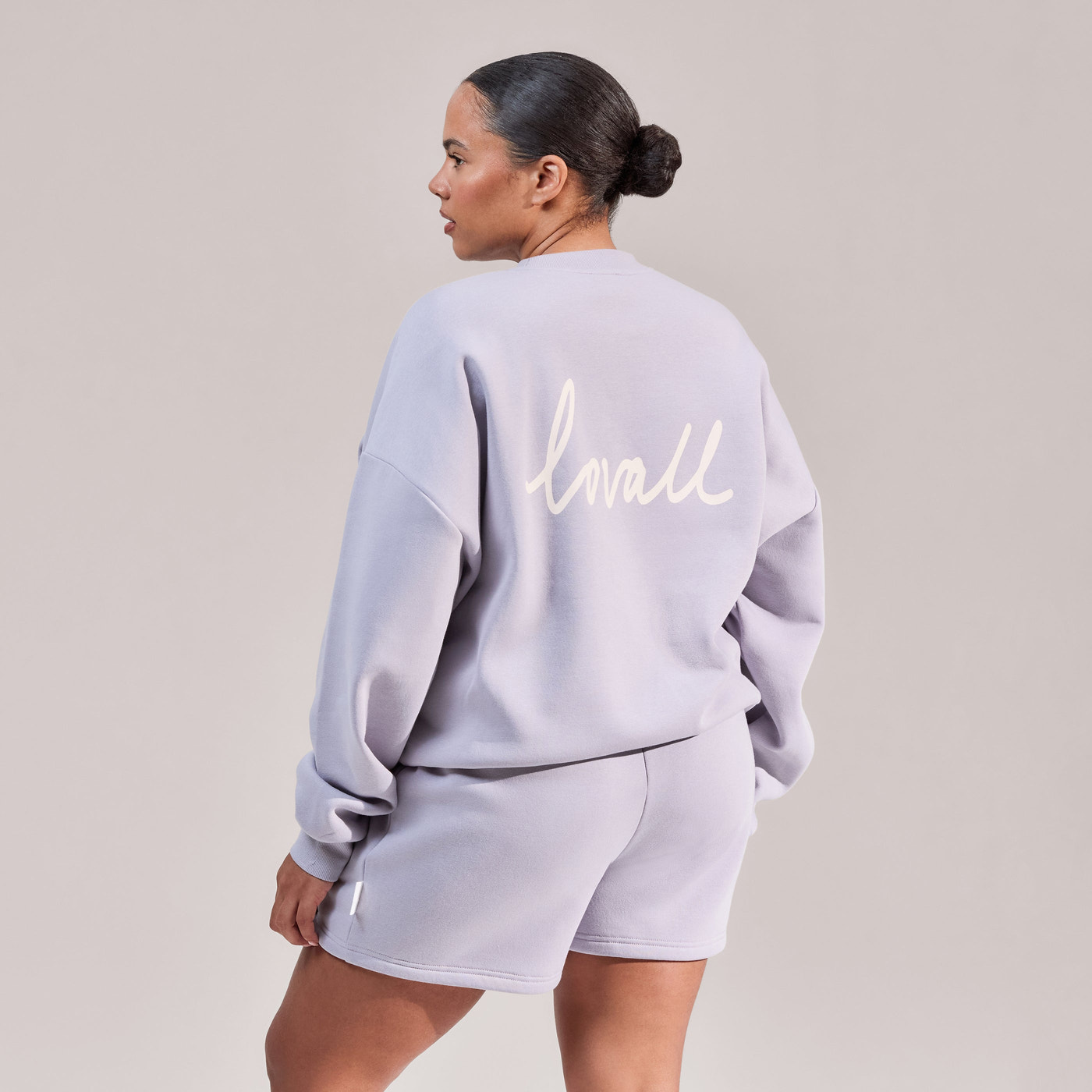 Curve ALL SZN Organic Sweat Shorts - Lilac Mist