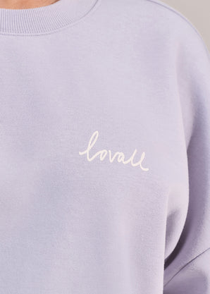 Curve ALL SZN Organic Oversized Graphic Sweatshirt Euphoric - Lilac Mist