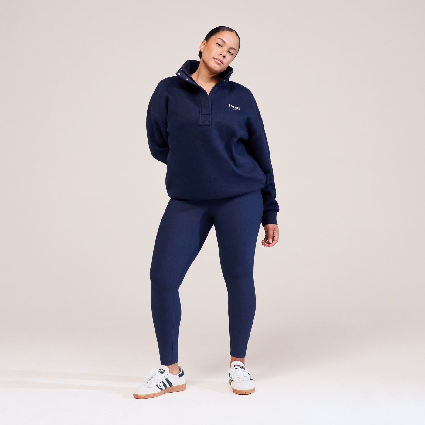 Curve Heavyweight 1/4 Zip Sweatshirt - Navy