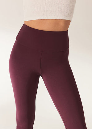 Legging léger taille haute grande taille Everyday - Burgunder