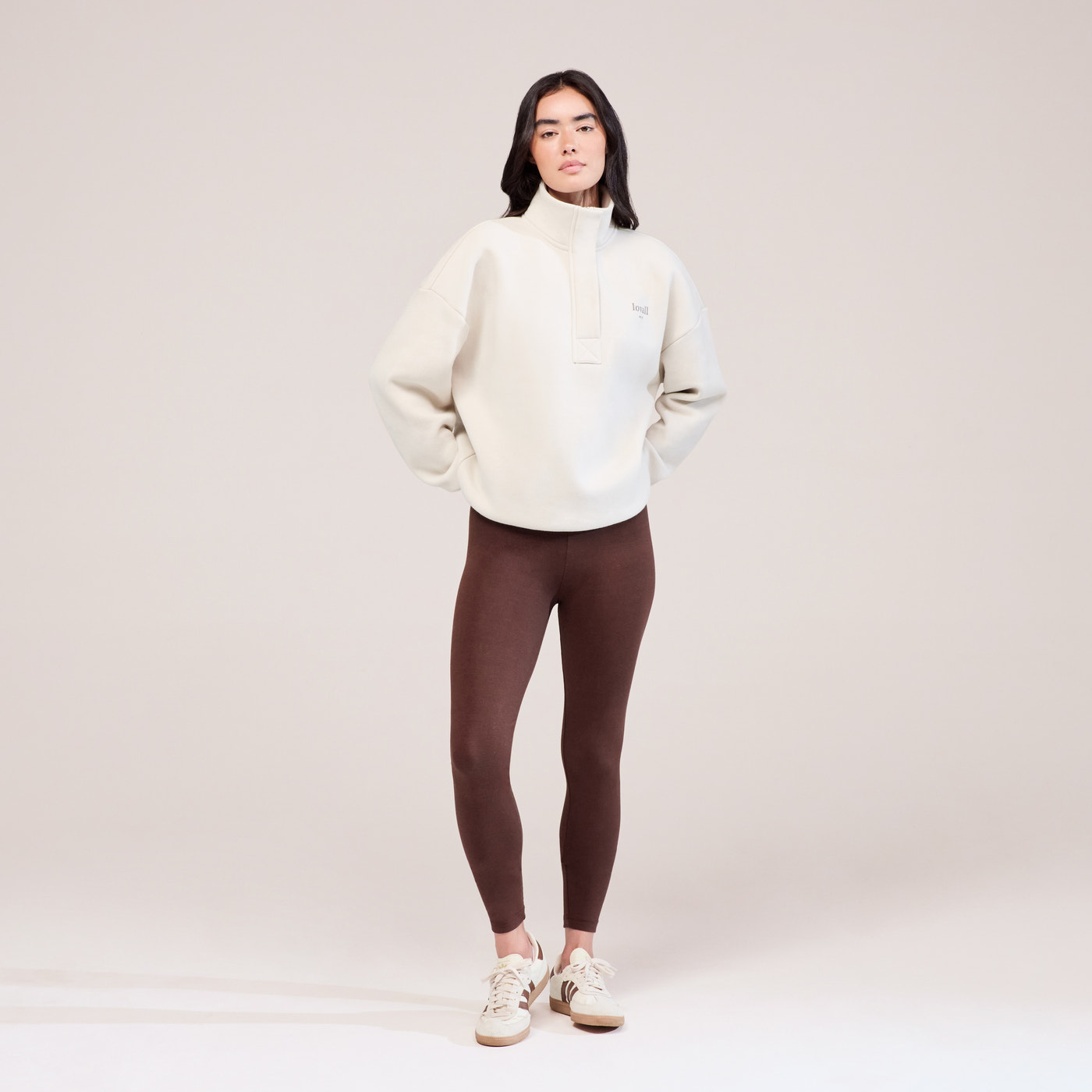 Legging taille haute de tous les jours - Marron chocolat