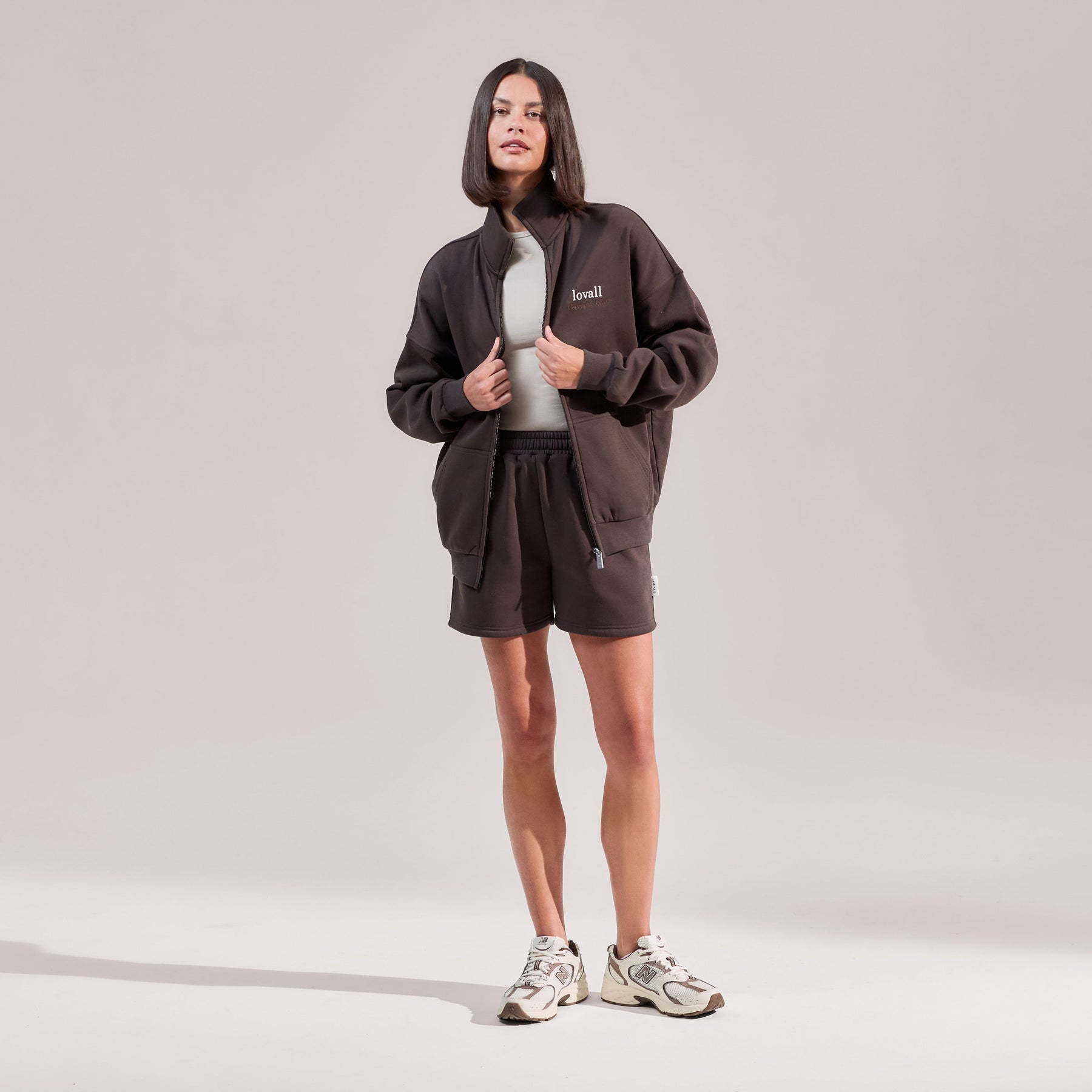 ALL SZN Organic Sweat Shorts - Black Coffee