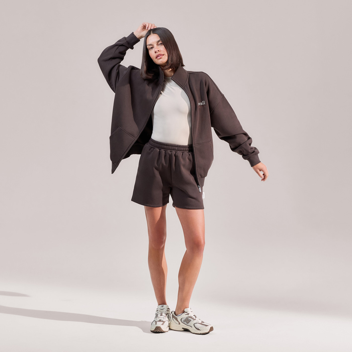 ALL SZN Organic Sweat Shorts - Black Coffee