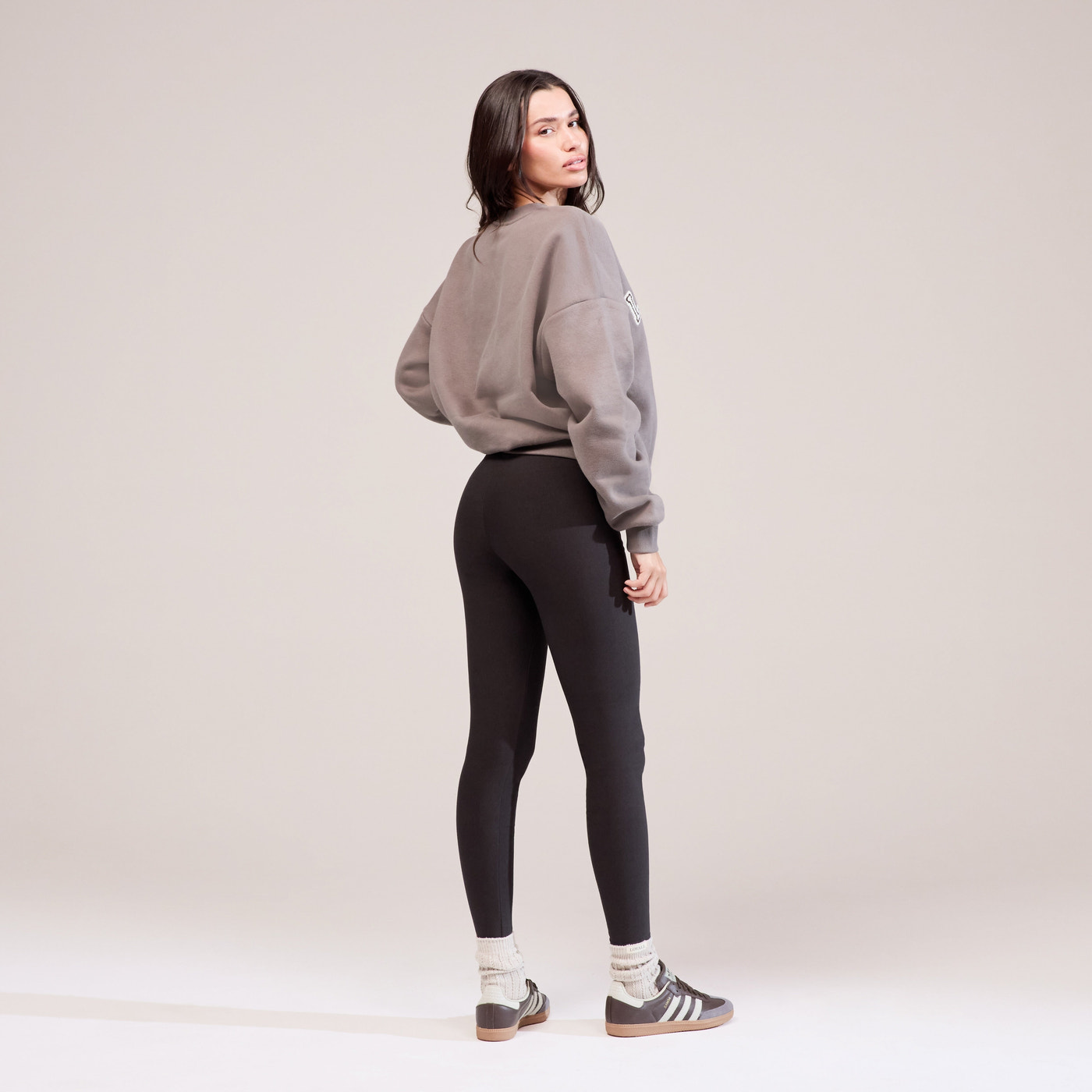 Heavyweight Oversized Sweatshirt Campus - Mocha