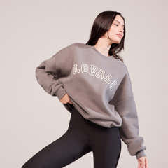 Sweat-shirt oversize lourd Campus - Mocha