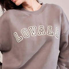 Sweat-shirt oversize lourd Campus - Mocha