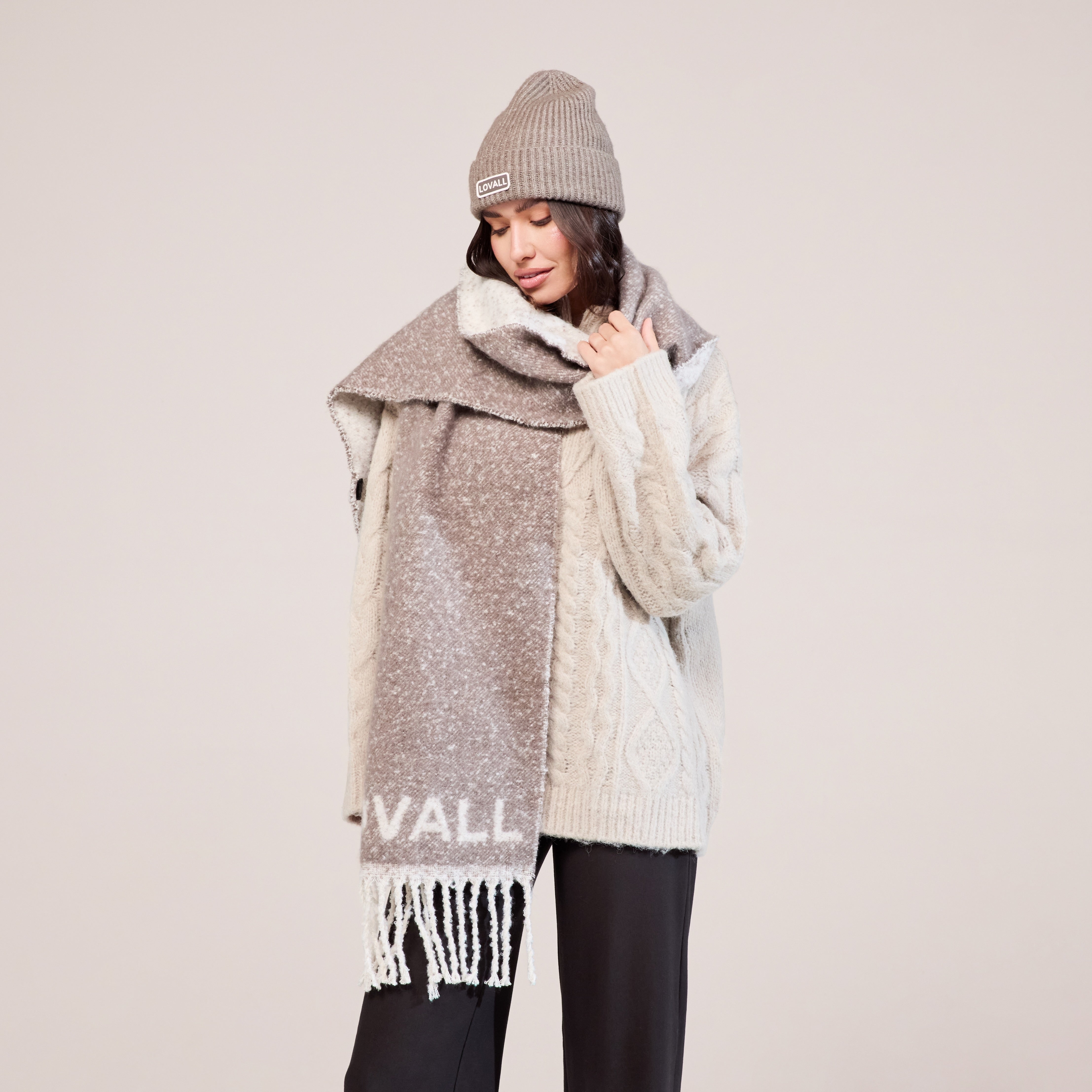 Bonnet en tricot - Moka
