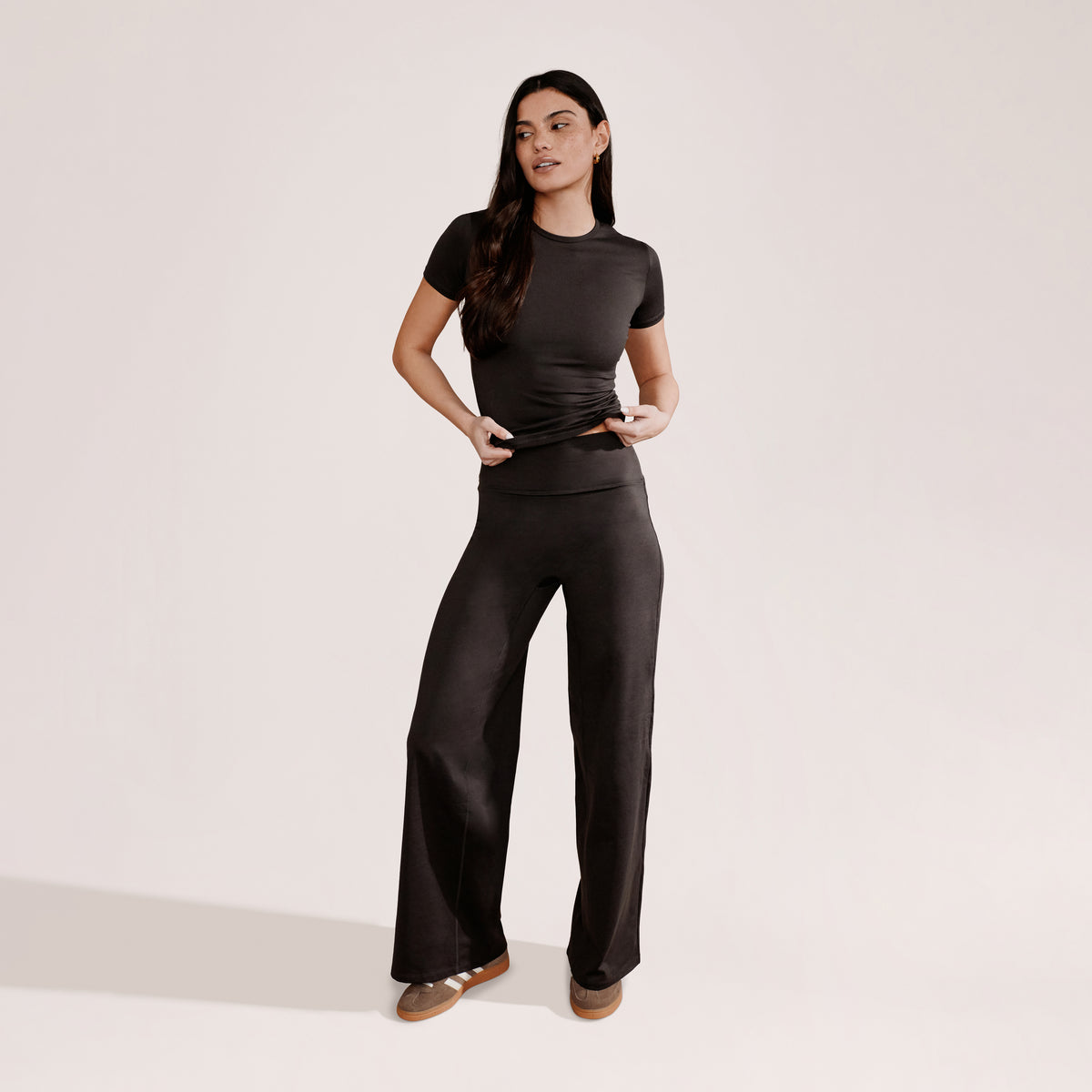 Pantalon large de tous les jours par excellence – Café noir