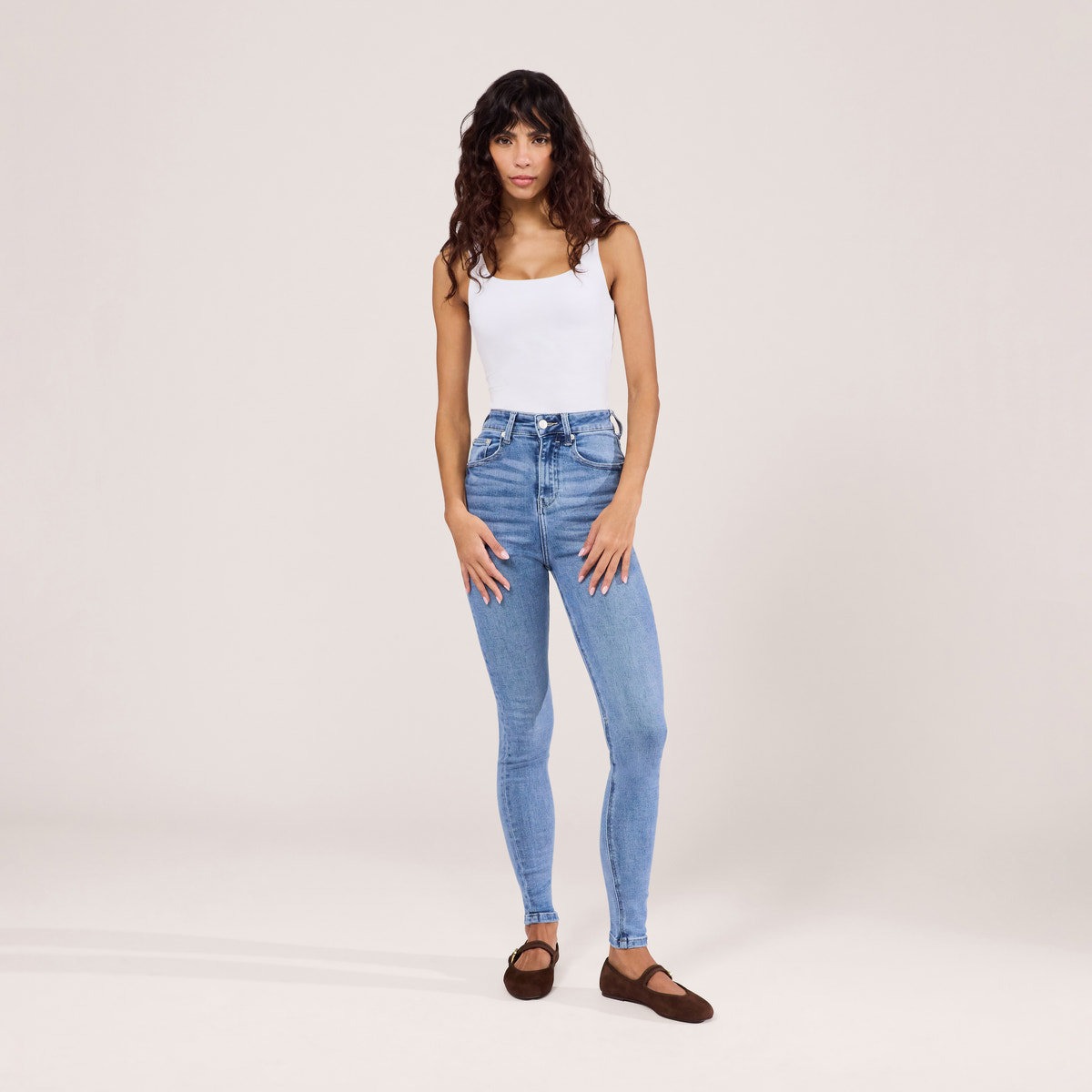 Jean lift & sculptant - Bleu moyen
