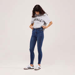Jeans Galbant et Remonte-fesses - Bleu Foncé